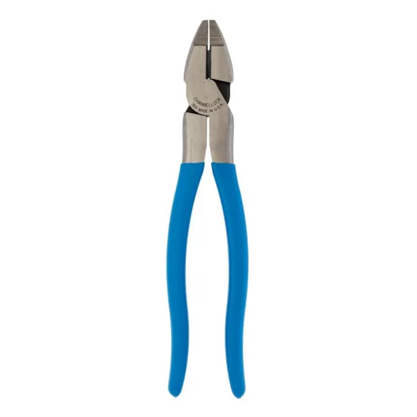 0.73" x 9-1/2" High-Carbon US Steel Round Nose Linemen's Plier | CHN369