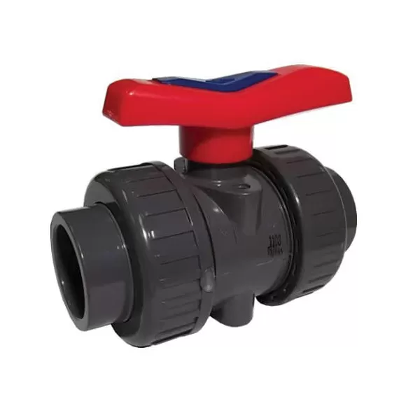 1-1/2" Socket x NPT PVC 235 psi 050N Series True Union Ball Valve | CNLV17050N