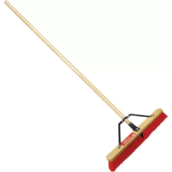 Corona Clipper Push Broom, 60" Bamboo Handle 2 Bristle | BM 41002