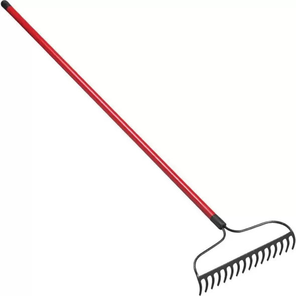 60" Fiberglass Handle 16 Tines Bow Head Rake | CORRK65022