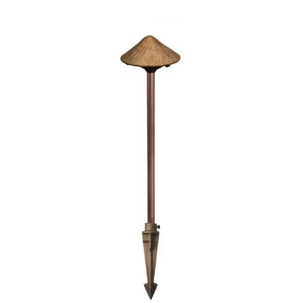 8.44 W 2790K Integrated Cree LED Copper/Solid Sand Cast Bronze Cabana Path Light | CSLCCPLCAB