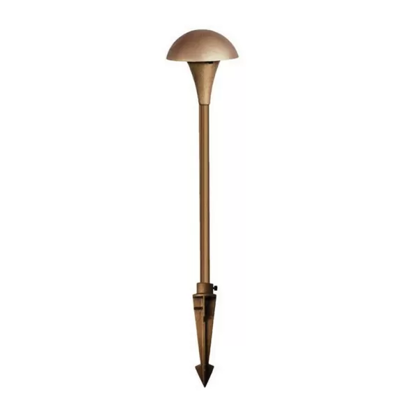 35 W Wedge S8 Copper/Solid Sand Cast Bronze CMU Series Mushroom Small Path Light | CSLCMU1CB