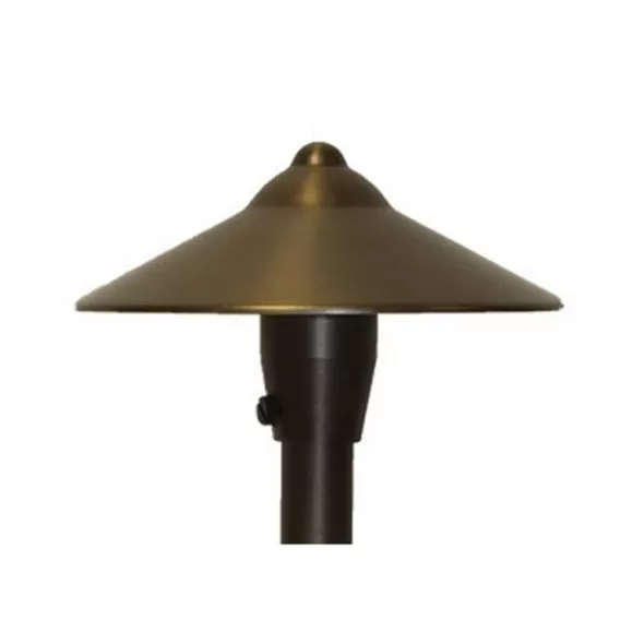 6-1/4" x 21" Aged Brass For Path/Area Lights Hat | CSLSAL100