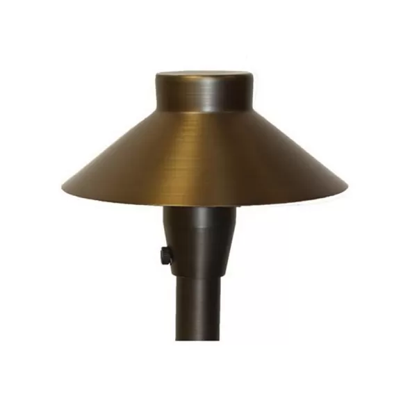 6-1/4" x 21" Aged Brass For Path/Area Lights Hat | CSLSAL100