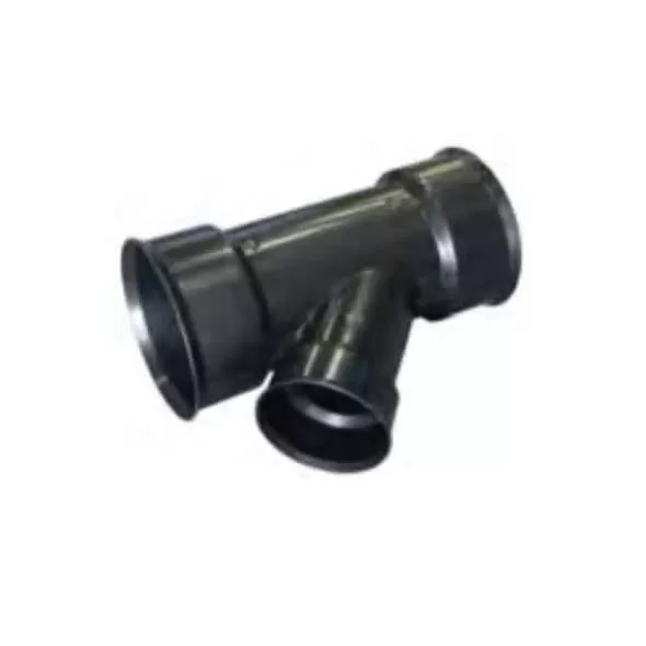 ADS Watertight Reducing Wye, Bell-End HDPE 45 Degrees Degrees Dual Wall Injection Molded N-12 Black, 8" x 8" x 6" | DFD0881WT