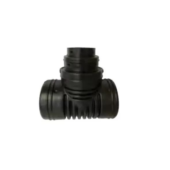 8" x 8" x 6" /4" Barb Black HDPE Reducing Blind Multiple Tee | DFE0845AA
