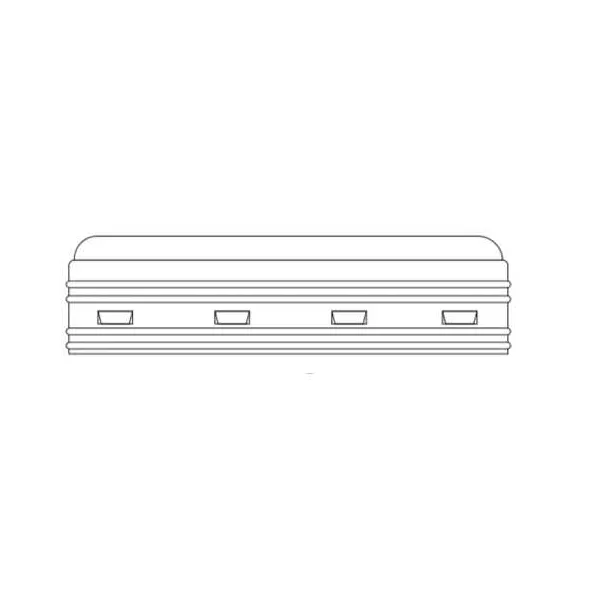 ADS Cap, Snap-In Straight HDPE 12" | DFE1432AA
