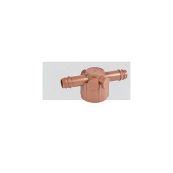 17 mm x 3/4" Female Adapter x Barb Brown Acetal Adapter Tee | DIG15045