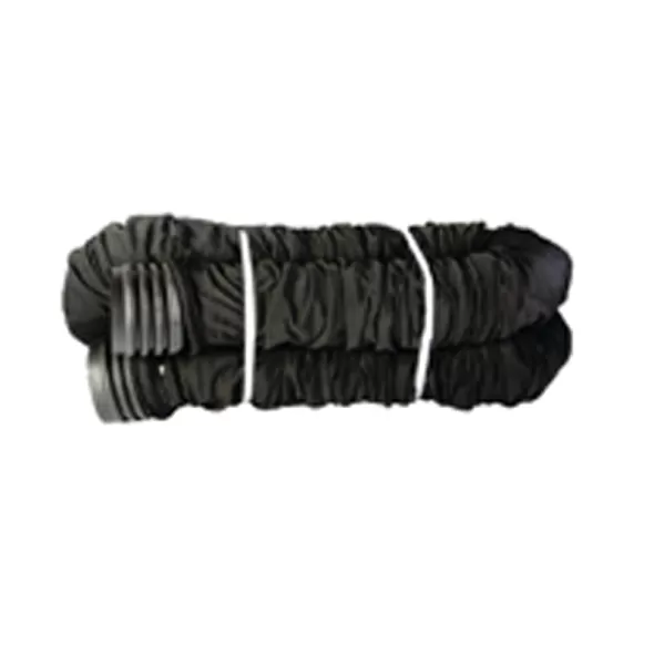 ADS Bend-A-Drain Drainage Pipe, HDPE Single Wall with Sock Perforated Black 3.3" x 25' | DPE337325BS