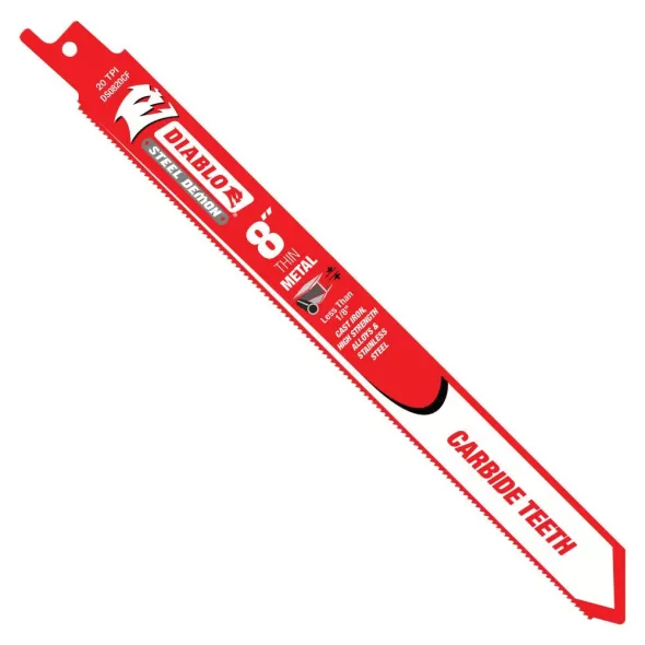 6" x 1" Steel 20 TPI For Reciprocating Saw and Cordless Reciprocating Saw Blade | DSWDS0620CF