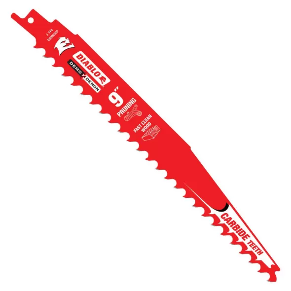 9" x 1" Steel 3 TPI For Reciprocating Saw and Cordless Reciprocating Saw Blade | DSWDS0903CP