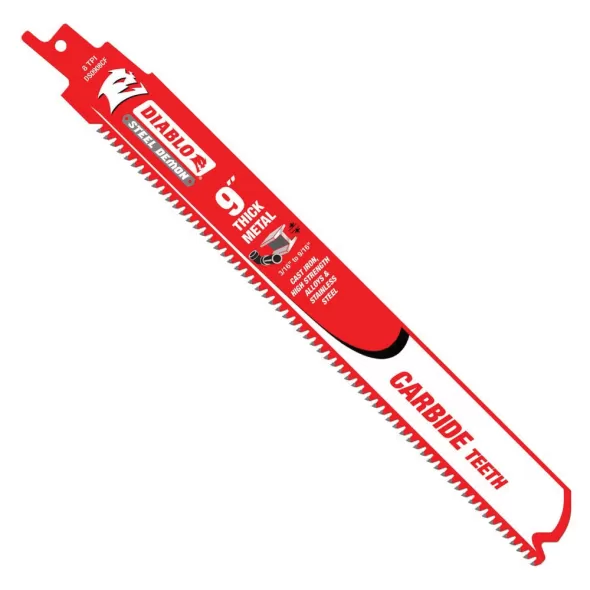 9" x 1" Steel 8 TPI For Reciprocating Saw and Cordless Reciprocating Saw Blade | DSWDS0908CF3