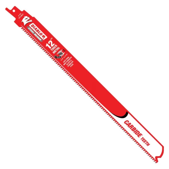 12" x 1" Steel 8 TPI For Reciprocating Saw and Cordless Reciprocating Saw Blade | DSWDS1208CF3