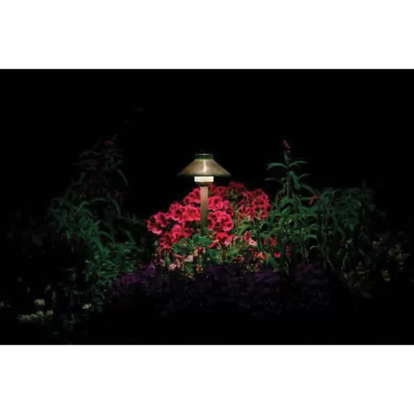 1.6 W Bi-Pin G4 2700K T3 LED Copper/Brass 12" Riser 83 Lumens Path Light | FXLDLLED20W12RCU