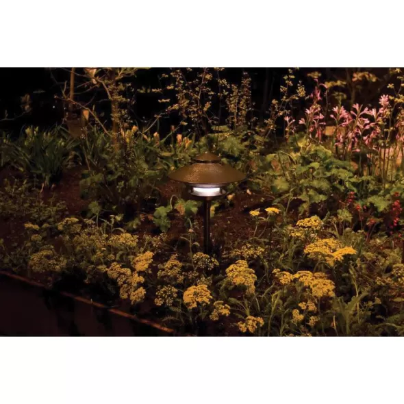 Bronze Metallic Die-Cast Aluminum 24" Riser Path Light | FXLDRNL24RBZ