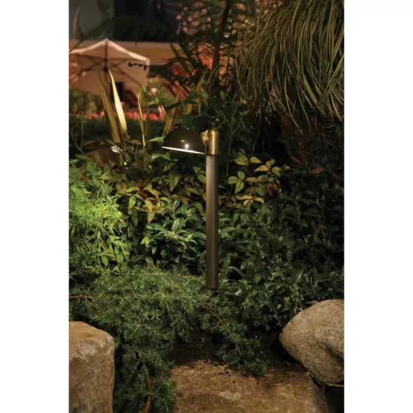 1.6 W Bi-Pin G4 2700K T3 LED Bronze Metallic Copper/Brass Path Light | FXLGTLED20W12RBZ