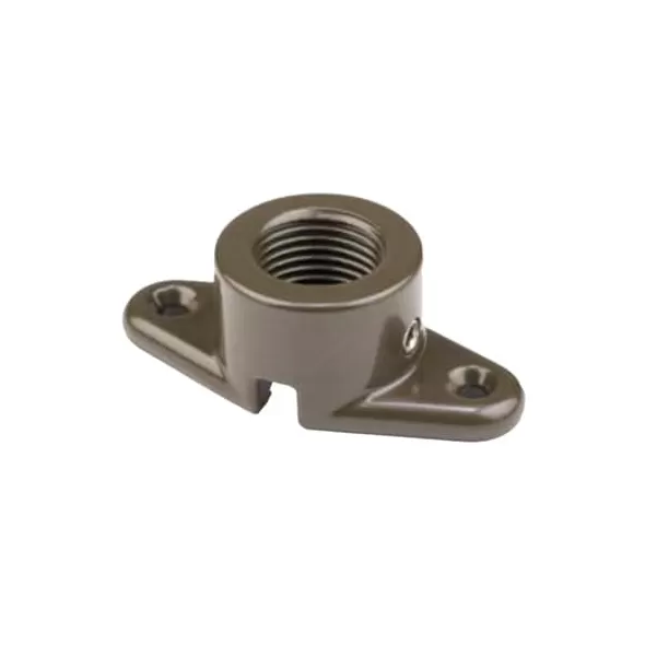 2.6" x 1.3" Flat White Die-Cast Aluminum For Standard Series Downlights 1/2" Threaded Mini Mount