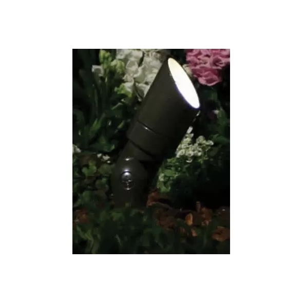 GU4 MR-16 LED Flat Black Die-Cast Zinc/Aluminum Up Light | FXLMPNLFB