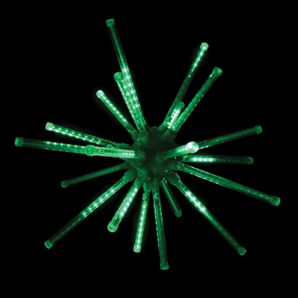 20" Green Steel Frame Low Voltage Combo A LED 3D Meteor Burst | HBL3D20MBRSTAGR