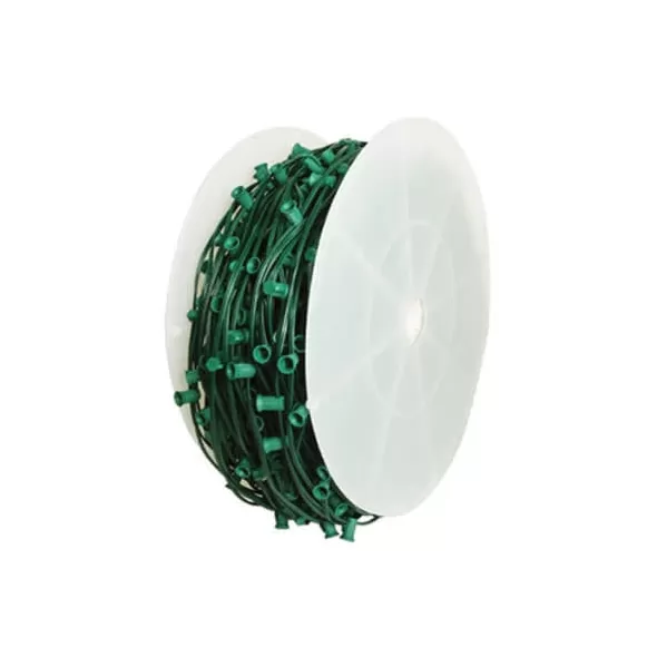18 AWG 12" 1000' Green C9 SPT-2 Socket Wire | HBLACC91000GC12S