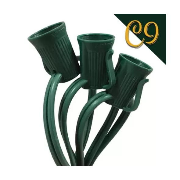 C9 Socket Wire 12" 500' Green | AC-C9500GC-12