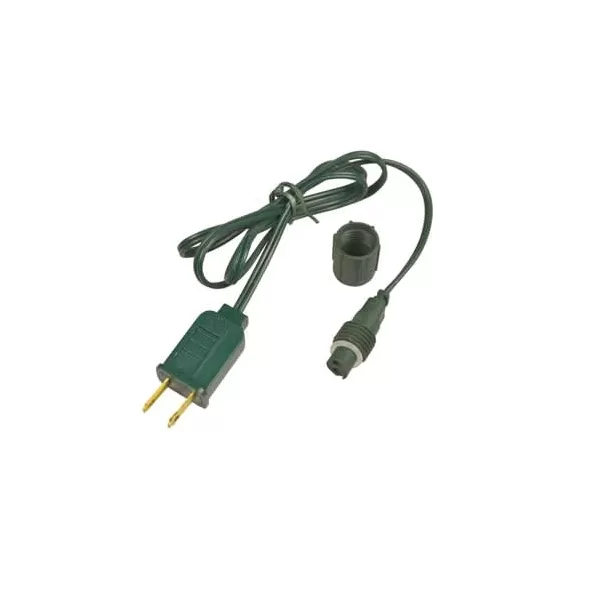 36" Green Coaxial Power Cord | HBLCOAXPWRCD3
