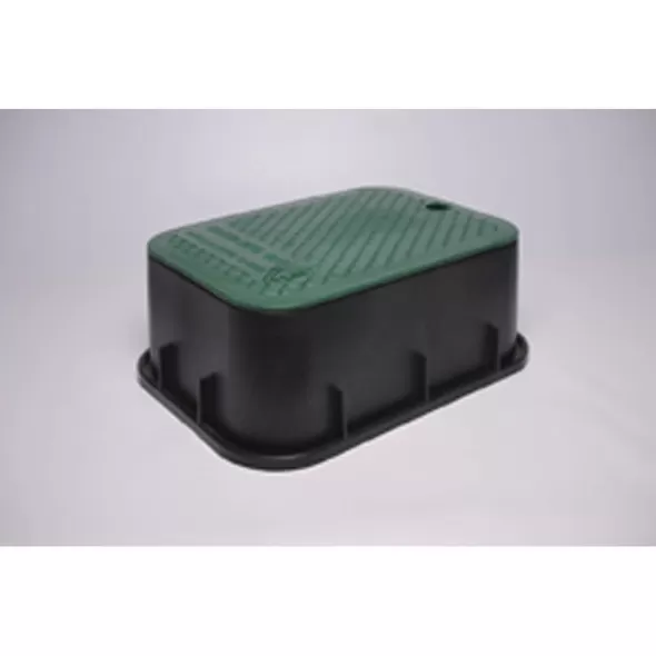 12" x 17" x 12" Rectangular Green Box Irrigation Control Valve with Green Lid Valve Box | DUB121