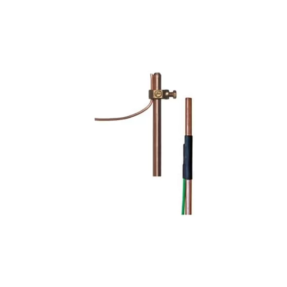 5/8" x 8' 10 AWG with Welded Insulated Conductor Copper Clad Ground Rod | ELEW5815