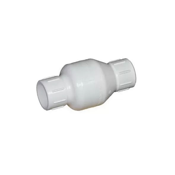 2-1/2" IPS Slip White PVC 200 psi 1011 Series Spring Check Valve | FLO101125