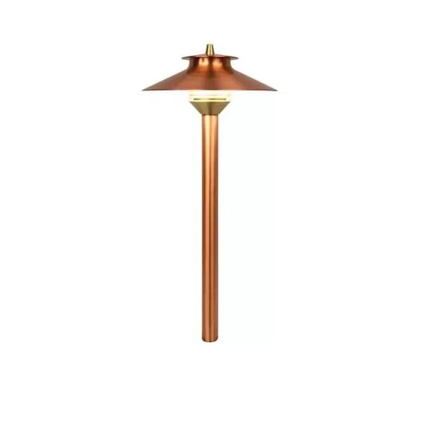 1.6 W Bi-Pin G4 2700K T3 LED Copper/Brass 18" Riser Path Light | FXLDMLED20W18RCU
