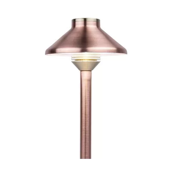 12" Copper For JS DM CV CA Series (1) 39 Lumens 2 W 50000 hr LED Path Light Grande Series Riser Assembly