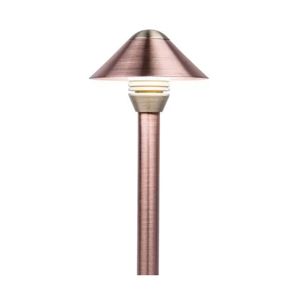 FX Luminaire Top Assembly, 4.4" Bronze Metallic Copper/Brass For Petite Risers in Path Lights | SC LEDTABZ