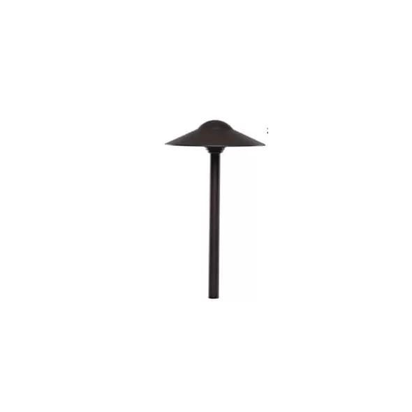 2 W Ceramic Bi-Pin G4 3000K LED Textured Black Aluminum Dome Path Light | HAL915028