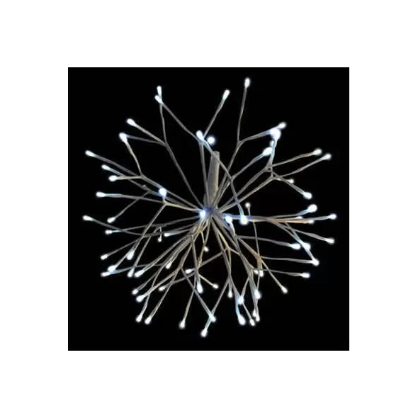 Warm White Twinkle LED 16" Powder Coated Frame LED 3D Starlight Cluster | HBL3D16STLCLWWTW