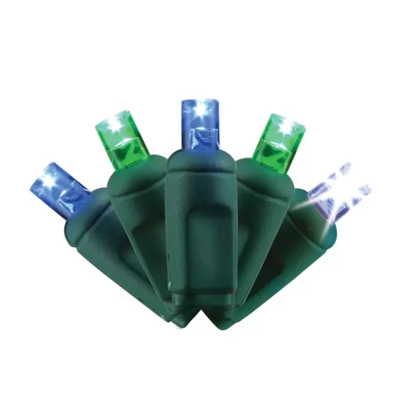2.4 W per Set 26' Wintergreen (Blue Green with Cool White) Commercial Grade LED Light Set | HBLLED5MM50BG