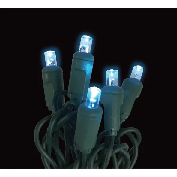 2.4 W per Set 26' Teal Commercial Grade LED Light Set | HBLLED5MM50TL
