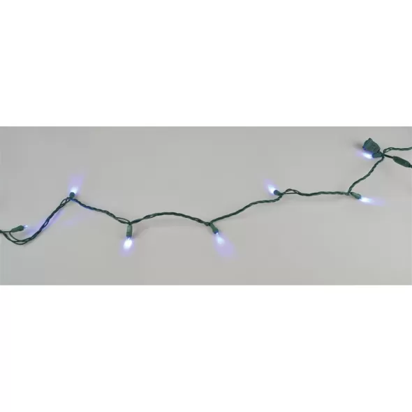 26' 6" Spacing Blue Commercial Grade LED Balled Light Set | HBLLED5MMCV50BL
