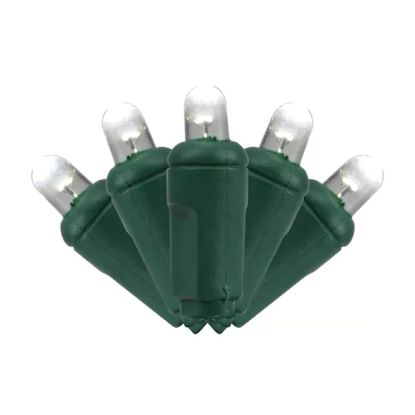 26' 6" Spacing Pure White Commercial Grade LED Balled Light Set | HBLLED5MMCV50PW