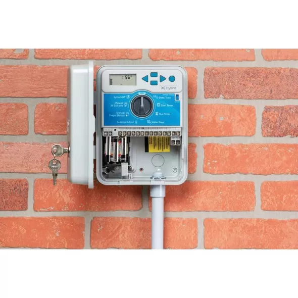 Hunter XC 12 Station Indoor/Outdoor Stainless Steel Hybrid Battery Operated Controller | HTRXCH1200SS
