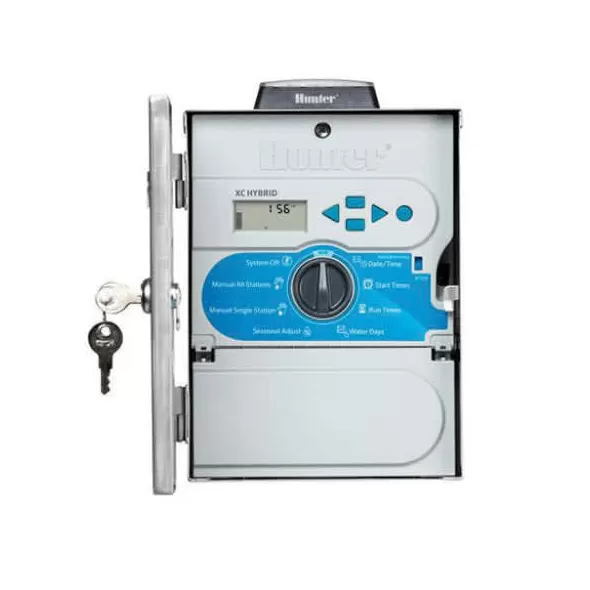 Hunter XC 6 Station Indoor/Outdoor Stainless Steel Hybrid Battery Operated Controller | HTRXCH600SS