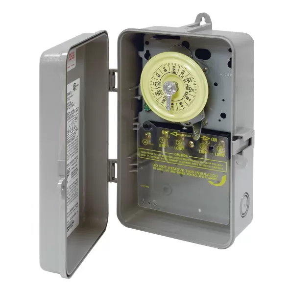 3 W 208 to 277 VAC Primary T100 Series Indoor/Outdoor Mechanical Timer Switch | ITMT104P