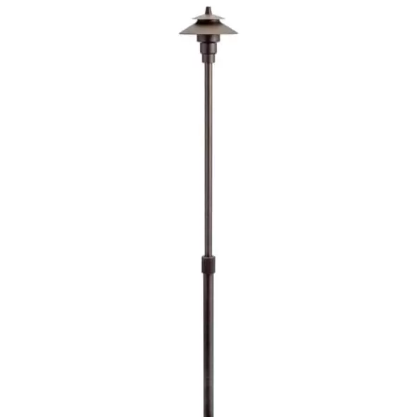 2.3 W Bi-Pin T3/G4 Incandescent Centennial Brass Small Adjustable Height Path Light | KIC15502CBR