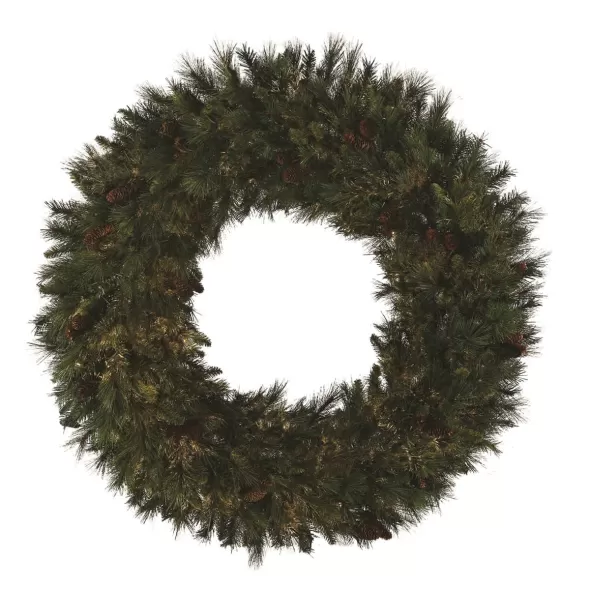48" Mixed Noble Series Unlit Hinged Wreath | HBLMWR48H