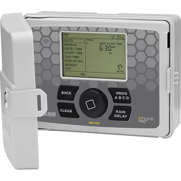24 to 26 VAC Output 8 Stations Indoor/Outdoor HRC 400 LOGO Series Custom Logo Smart Wi-Fi Controller | HYR04080L