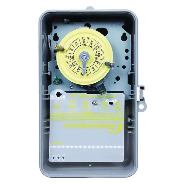 3 W 208 to 277 VAC Primary T100 Series Indoor/Outdoor Mechanical Timer Switch | ITMT104P