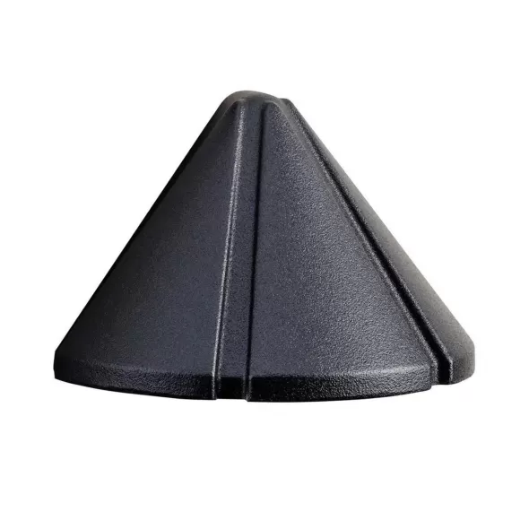 1.5 W Wedge T5 Xenon Textured Black Aluminum Mini Deck Light | KIC15065BKT