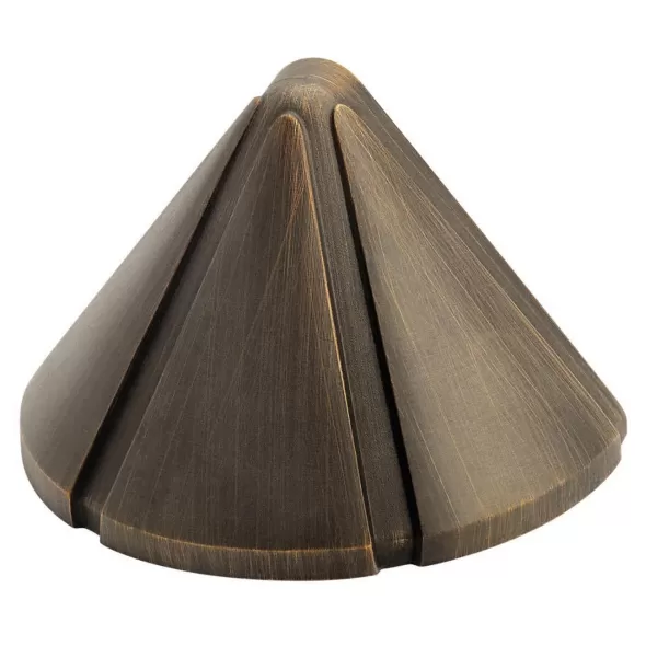 6.5 W Wedge T5 Halogen Centennial Brass Conical Mini Deck Light | KIC15065CBR