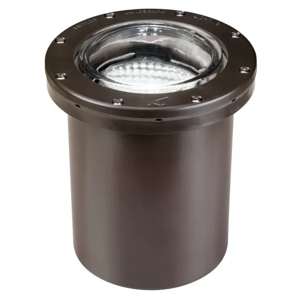 50 W PAR36 Halogen Architectural Bronze Thermoplastic Composite Resin In-Ground Enclosed Well Light | KIC15194AZ