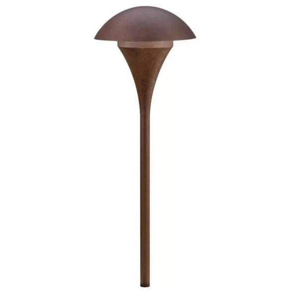 75 W Medium A19 Incandescent Textured Tannery Bronze Aluminum Path Light | KIC15236TZT
