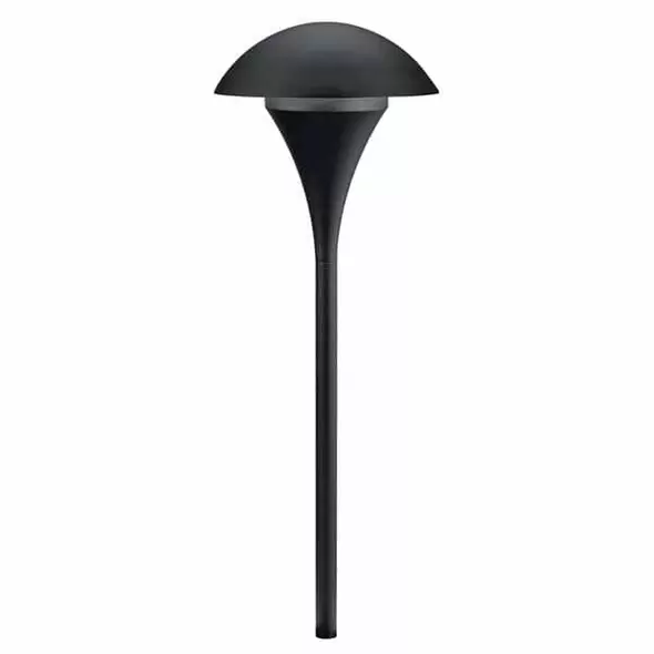 75 W Medium A19 Incandescent Textured Tannery Bronze Aluminum Path Light | KIC15236TZT